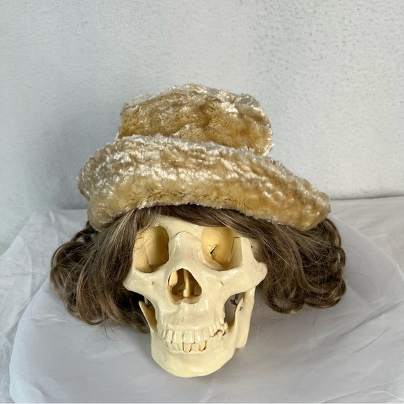 Metropolis Couloir Skiwear vintage fuzzy hat medium large oversized butterscotch - Picture 11 of 16